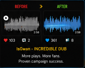 Before and after showcase — IsGwan - INCREDIBLE DUB