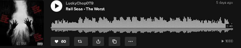 Roll Soza The Worst track results screenshot