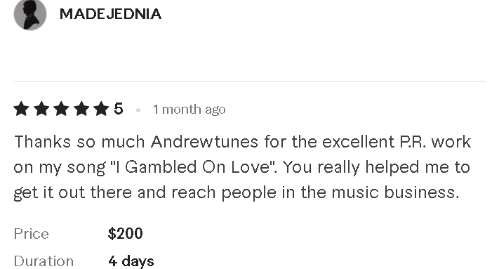Client review from Made Jednia